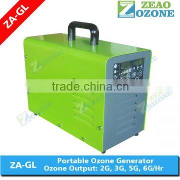 Portable storage room corona discharge ozone generator