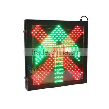 New arrival 600*600mm toll station red cross green arrow led traffic light manufacturer