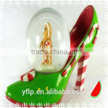 Resin High Heel Shoe, A Little Doll in Crystal Ball Craft for Home Decoration