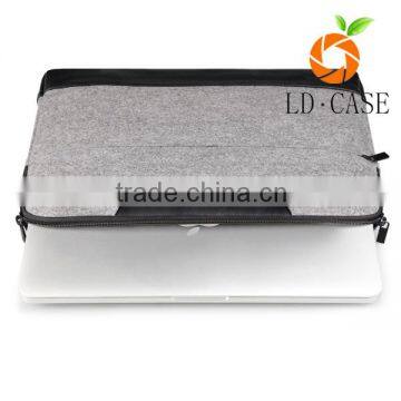 Fashion Laptop Ultrabook Bag With pu Leather Handle, 12.5 Inch Felt Laptop Sleeve photo-5