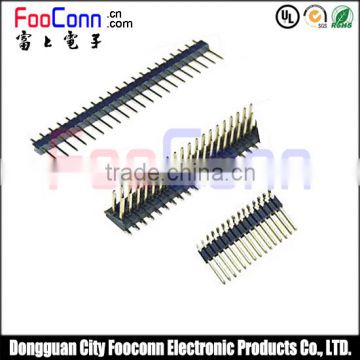 1.0mm Pin header pcb mounting male connector with single/dual row