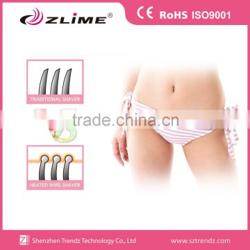 Advanced healthy heating wires women hair trimmer for pubic hair