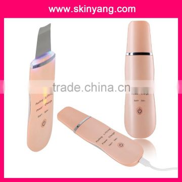 Rechargeable Ultrasound Skin Scrubber Ultrasonic Skin Clean Scrubber Massage Tool Device for Face Cleaning Peeling Remove Acne