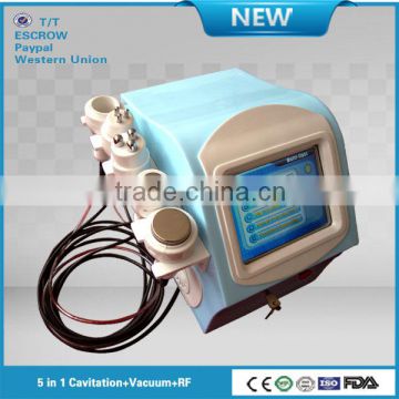 2014 portable best effective cavitation rf with 5 handles!!!(CE,ISO)