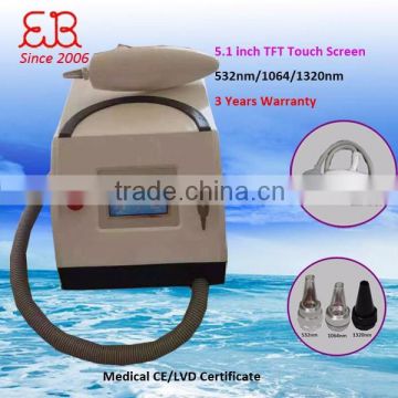 Touch Screen Nd Yag Laser Tattoo Removal Machine Haemangioma Treatment For All Color Tattoo Removal Hori Naevus Removal