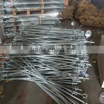 Galvanized screw steel plate ground anchor