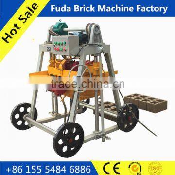 QT40-3B movable concrete block machine retaining wall block machine