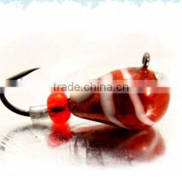 Epoxy with stone and beads wholesale fishing tungsten ice jig