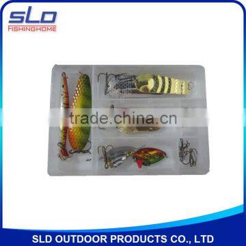 fishing accessories spoon spinner assortment with accessories kit with plastic box