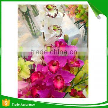Artificial Cymbidium Orchid Plants in Green photo-3