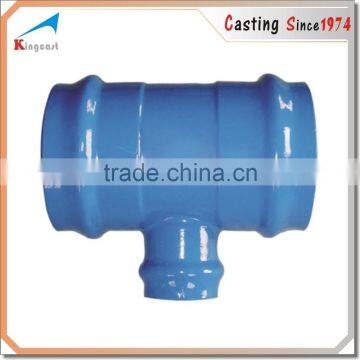 Custom industry foundry casting ductile cast iron pipe fittings