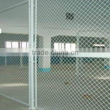 Expanded metal fence