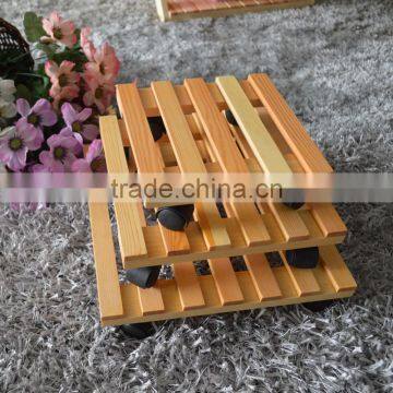 wooden furniture dolly cart with caster