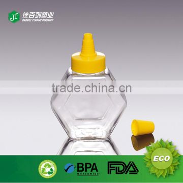 200ml China supplier wholesale empty plastic bottle for honey new product pet bottle tranparent honey jars