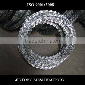 concertina coil razor tape barbed wire for sale