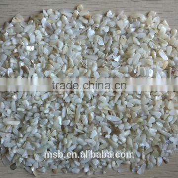 Cheap crushed mother of pearl shell for flooring tiles decoration