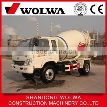 China Cheap 4 Wheel Concrete Mixer Truck with 2 cbm Stirring Volume