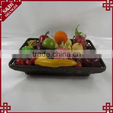 S&D Handweaved Washable Polywicker Supermarket Fruit Display Basket photo-2