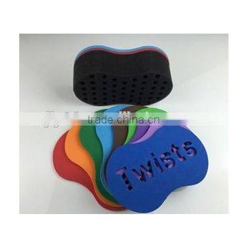Customized Logo EVA Top Layer Hair Twist Sponge For Black People photo-3