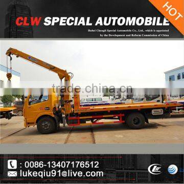 hot sale Flatbed Wrecker Truck With Crane