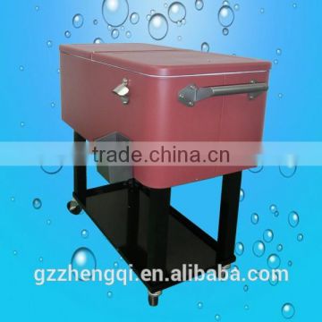 beverage cooler cart,outdoor refreshment cart, Ice cooler Cart for beer