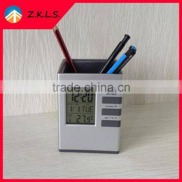 Multifunctional Digital Table Pen Holder With Clock And Calendar photo-4