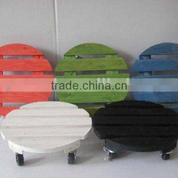 Colorful Round Plant Mover/Plant Dolly