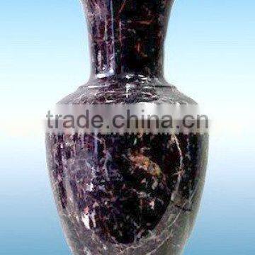 NATURAL BLACK AND GOLD MARBLE FLOWER VASES photo-3