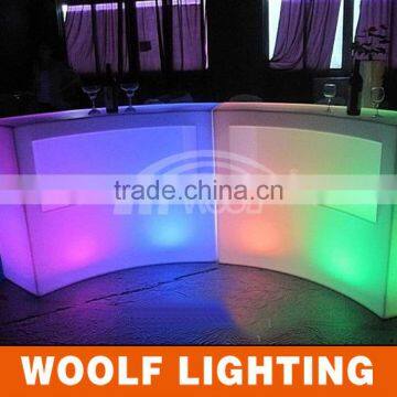 home illuminated led bar counter design