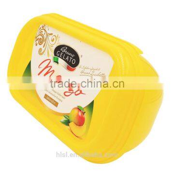 Coloful Disposable PP Ice Cream Container With Lid, Wholesale IML Plastic Ice Cream Container Sizes photo-2
