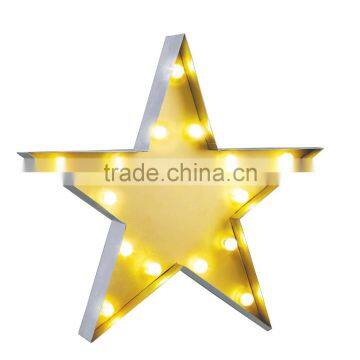 Store Mored Metal Lighted Decorative Battery Star Shape LED photo-2