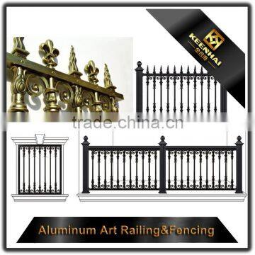 Villa Garden Decoration Powder Coated Cast Metal Aluminum Garden Fence