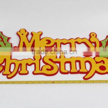 Merry Christmas Window Listing Christmas Decorations Non-woven Fabrics English Letters Decorations photo-2