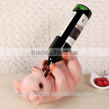 Resin Pig Shaped Funny Animal Wine Bottle Holders photo-3
