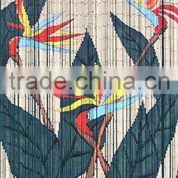 High quality best selling Bamboo Door Curtain with Bird of Paradise in Viet Nam