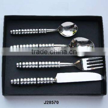 Hand Made Steel Cutlery Set in Mirror Polish photo-1
