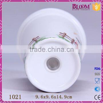 320ml Ceramic Coffee Travel Mug With Silicone Lid photo-5