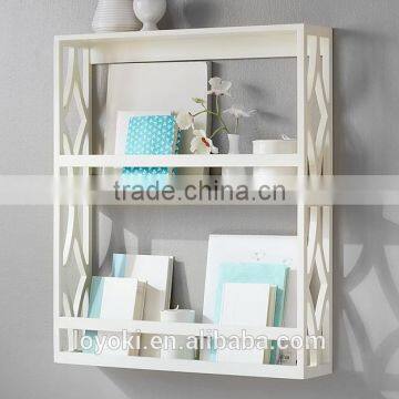 2017 Cheap New Design Beauty wooden Bookshelf , wall decoration