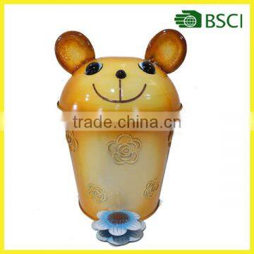 YS14894 garbage bin stand metal craft for home decor