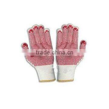 white reflective hand glove/ breathable cotton gloves