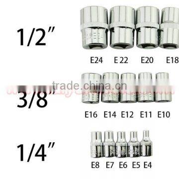 14pcs 1/4 3/8 and 1/2 Drive E-type Socket Set Star Socket Wrench photo-3