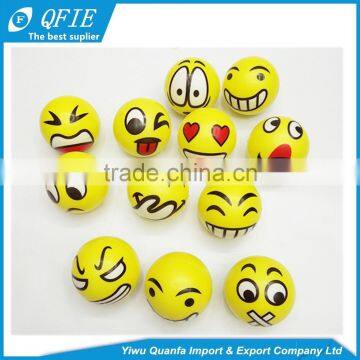 Wholesale 5cm Soft Custom Antistress Emoji PU Foam Squeeze Ball for Vending Machine photo-5