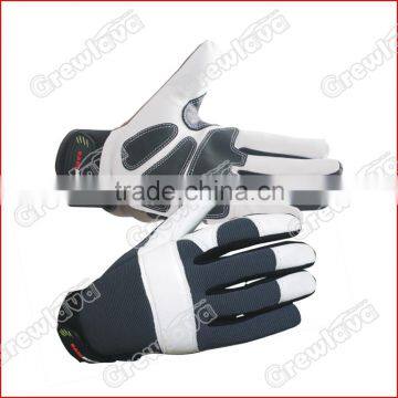 Classic Goatskin Leather Mechanic Glove PVCanti slip working gloves