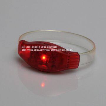 Voice Control LED Flashing Music Center Concert Sprots Meeting Decoration Brand Promotional Wriatband Armband photo-2