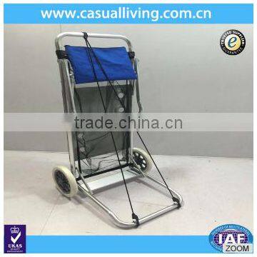 Outdoor folding aluminum garden metal wagon beach medical trolley cart