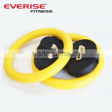 Portable Nylon Webbing Straps Gym Rings Gymnastic Rings Plastic photo-2