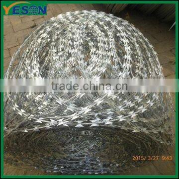 razor type barbed wire for residence district warehouse prisons military fields