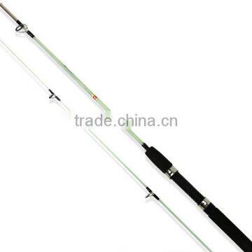 White Color 2-Section Fiberglass Spinning Fishing Rod photo-2
