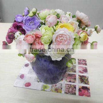 colourful artificial ranunculus flower best sell in China