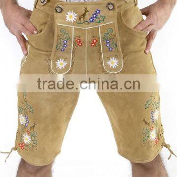 Lederhosen Long Lederhosen Oktoberfest Trachten Wear Kurze Lederhose German Hose Leather Pants Short photo-2